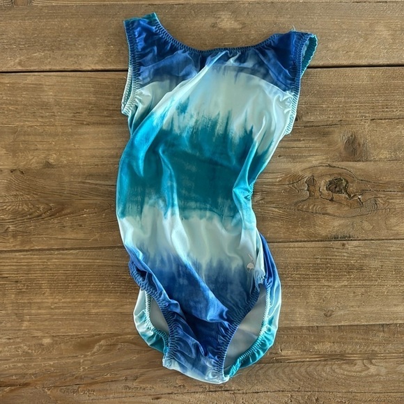 Foxy Leotard Size Child 10 Ombré Tie Dye - Picture 1 of 3